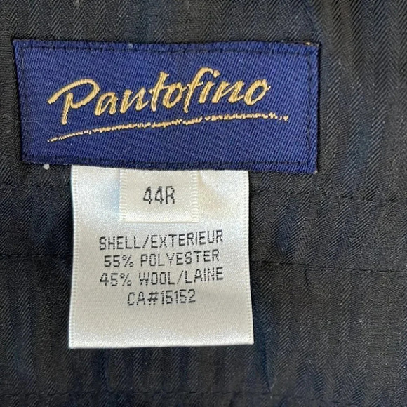 PANTIFINO Mens Wool Blend Pants Brown Trousers Pleat Elastic Panel Waist 44 - Picture 8 of 11